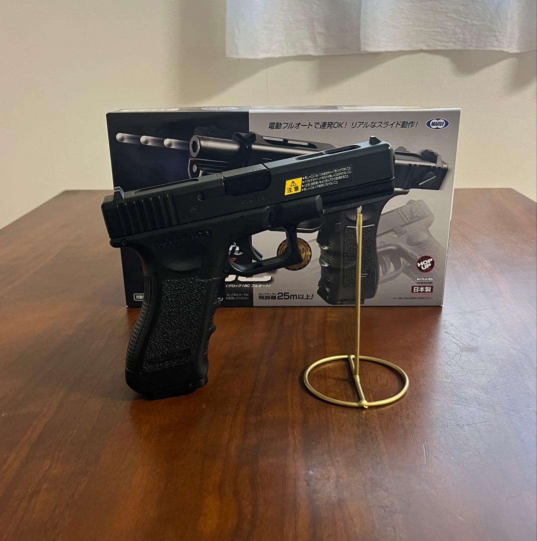 東京マルイ カスタム品 グロック18C 金属ピニオン 墨入れ マガジン2本