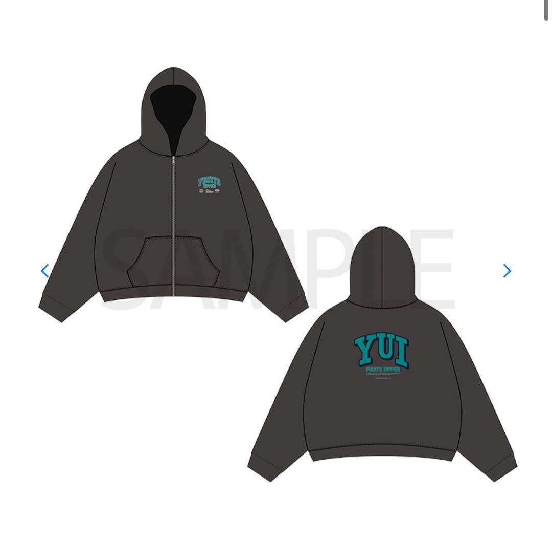 FRUITS ZIPPER 推しアピ黒パーカー 櫻井優衣