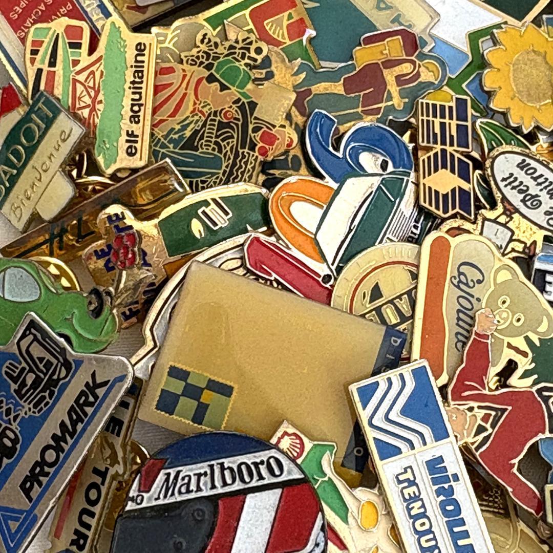 集めたくなる フランスピンバッジ200個セットまとめ売りヴィンテージ 5