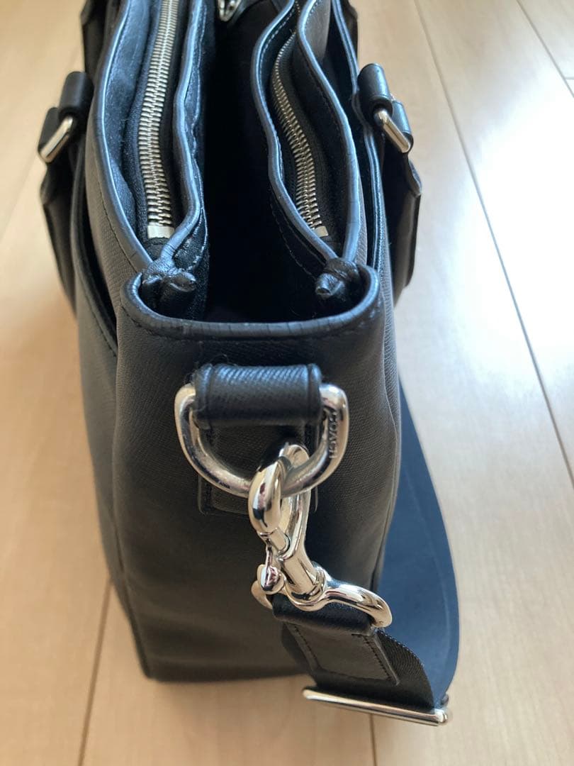 t*a様 COACH コーチ　ビジネスバッグ ブラック レザー