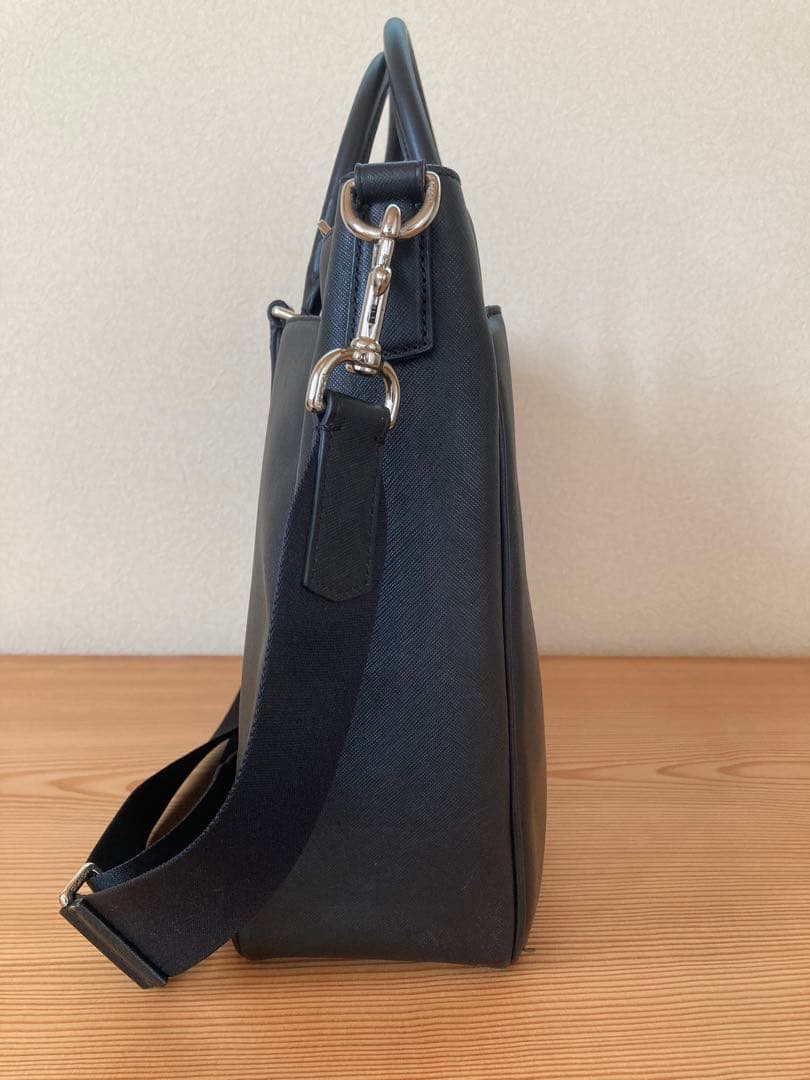 t*a様 COACH コーチ　ビジネスバッグ ブラック レザー