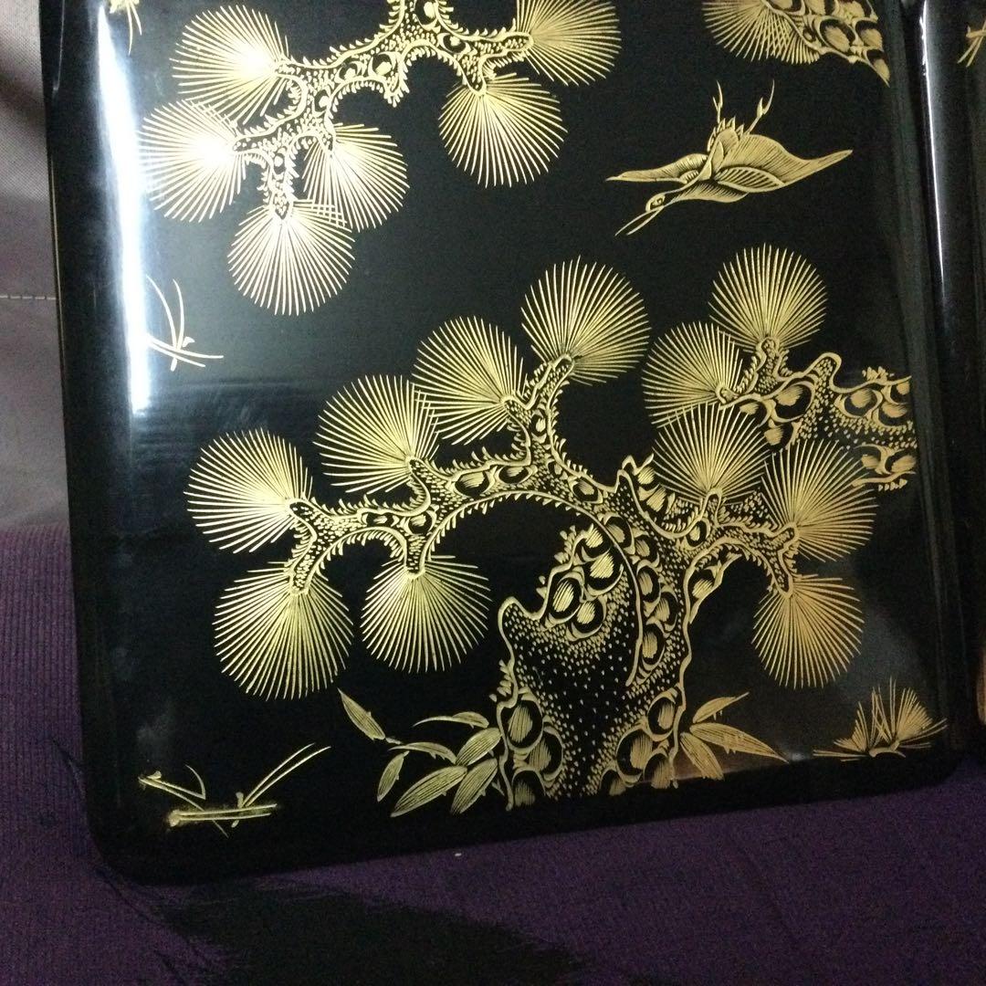 重箱本漆箱蓋2枚付きーNO511・お宝クラスの最高品物です。