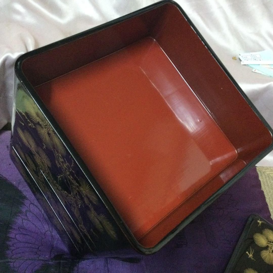 重箱本漆箱蓋2枚付きーNO511・お宝クラスの最高品物です。