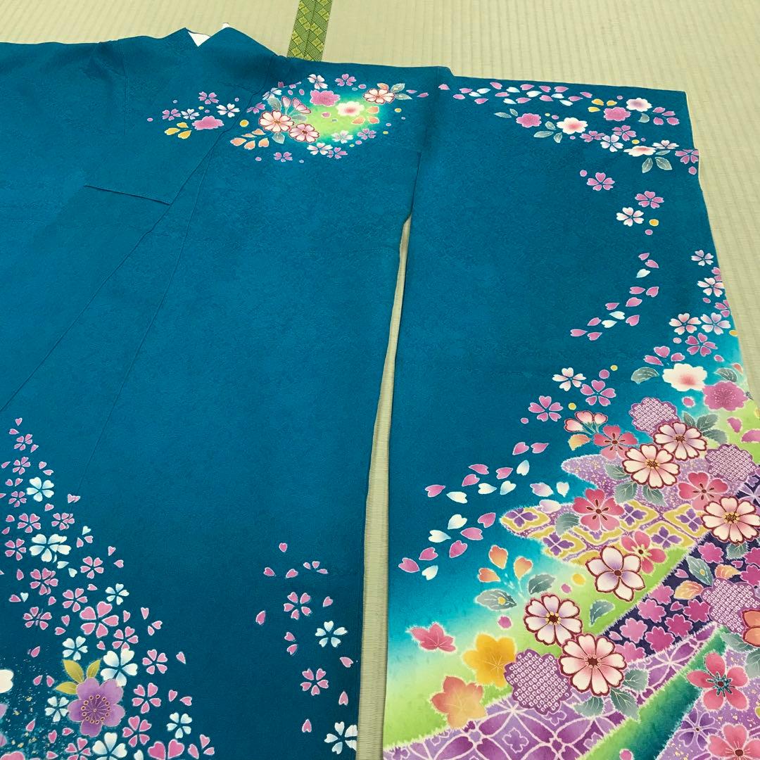 ☆少々難あり☆正絹 振袖 仕立て上がり リメイク - メルカリ