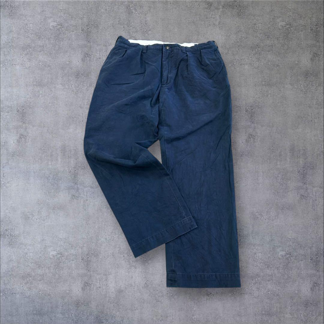 00s ポロラルフローレン ポロチノ アンドリュー W36L30 ネイビー