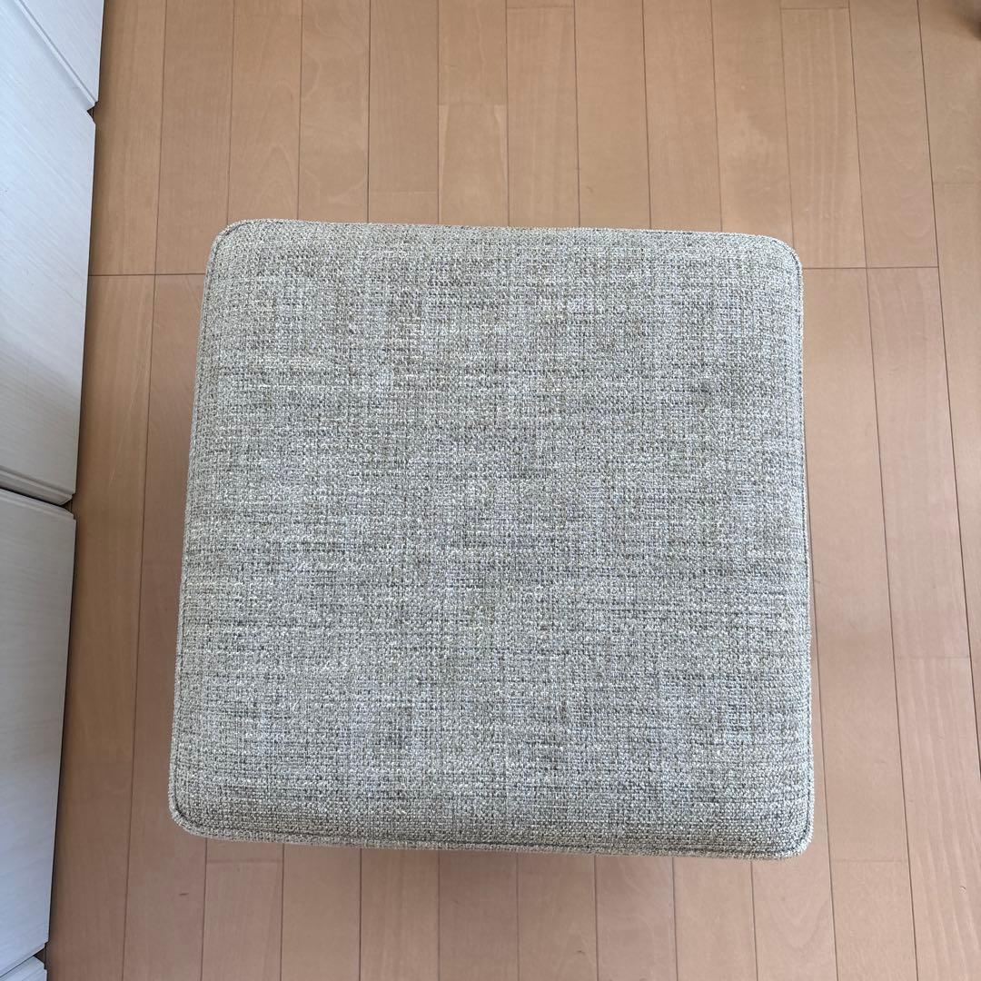 【美品】bloccoスツール オットマン　日本製 ベージュ系