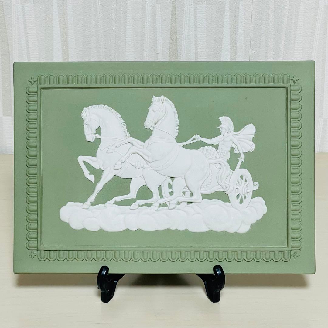  ウェッジウッド ジャスパー グリーン 陶板 プラーク ウェッジウッド ジャスパー グリーン 陶板 プラーク ウェッジウッド