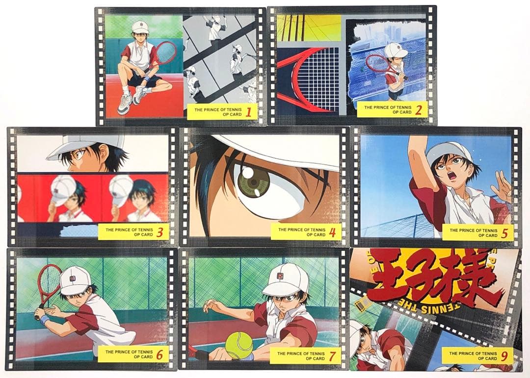 青学】テニスの王子様 越前リョーマ 手塚 不二 他 OPカードセット 8枚