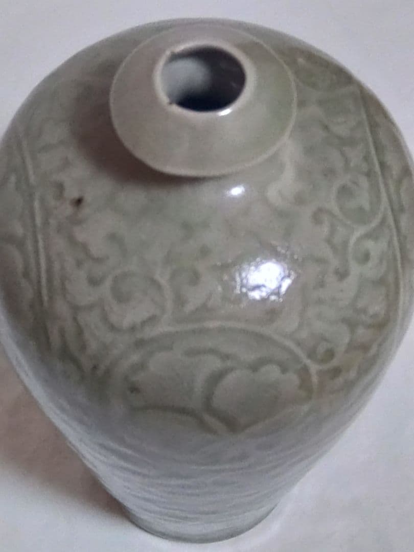 中国美術 古物 骨董 揚州窯 甁 唐草文 写し - メルカリ