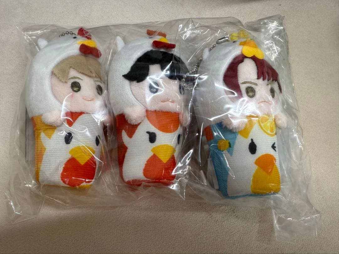 ミセス ローソン MGA からあげクン ぬいぐるみキーチェーン（3種セット