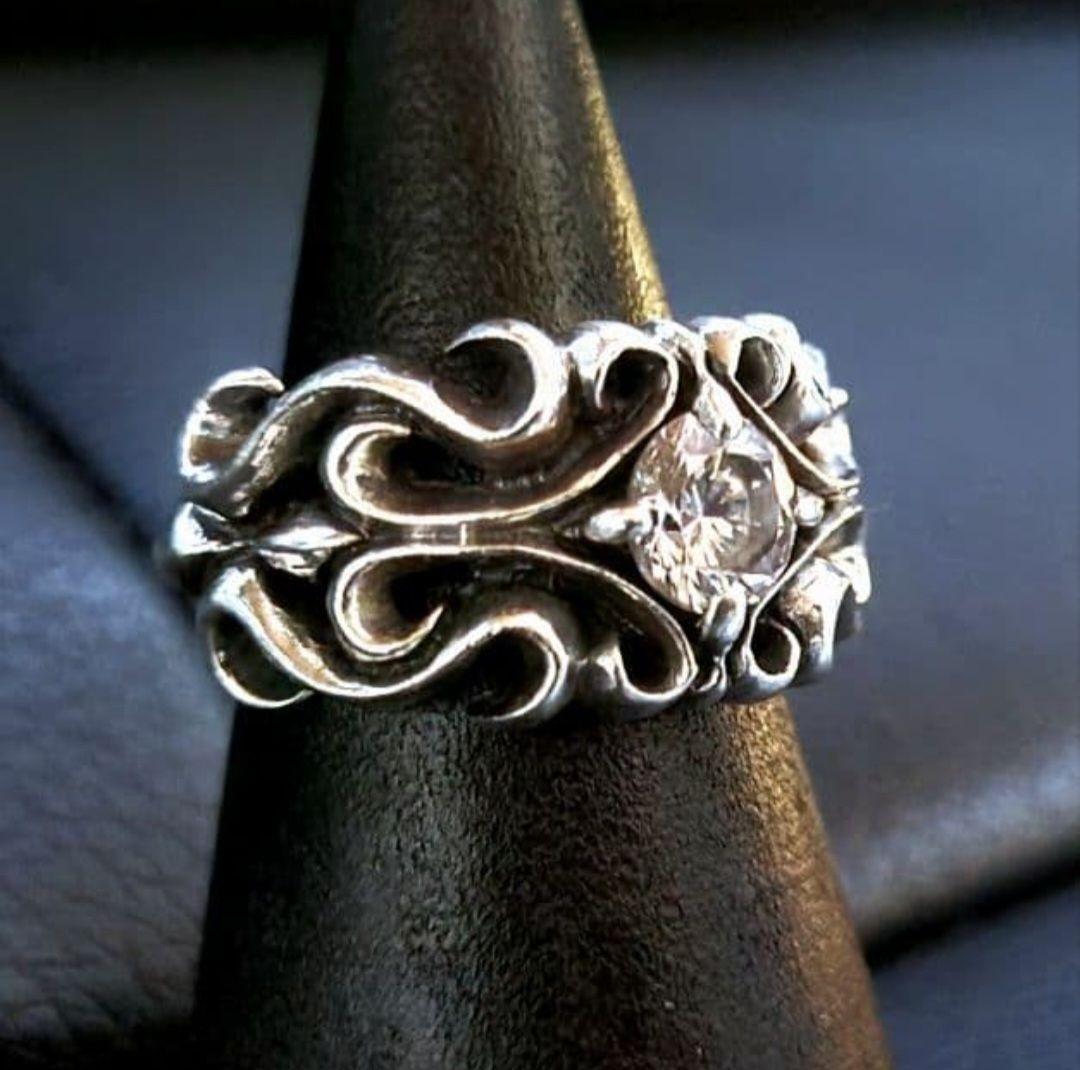 入手困難 BLESS ブレス シルバー925 バロックフレアクロスリング