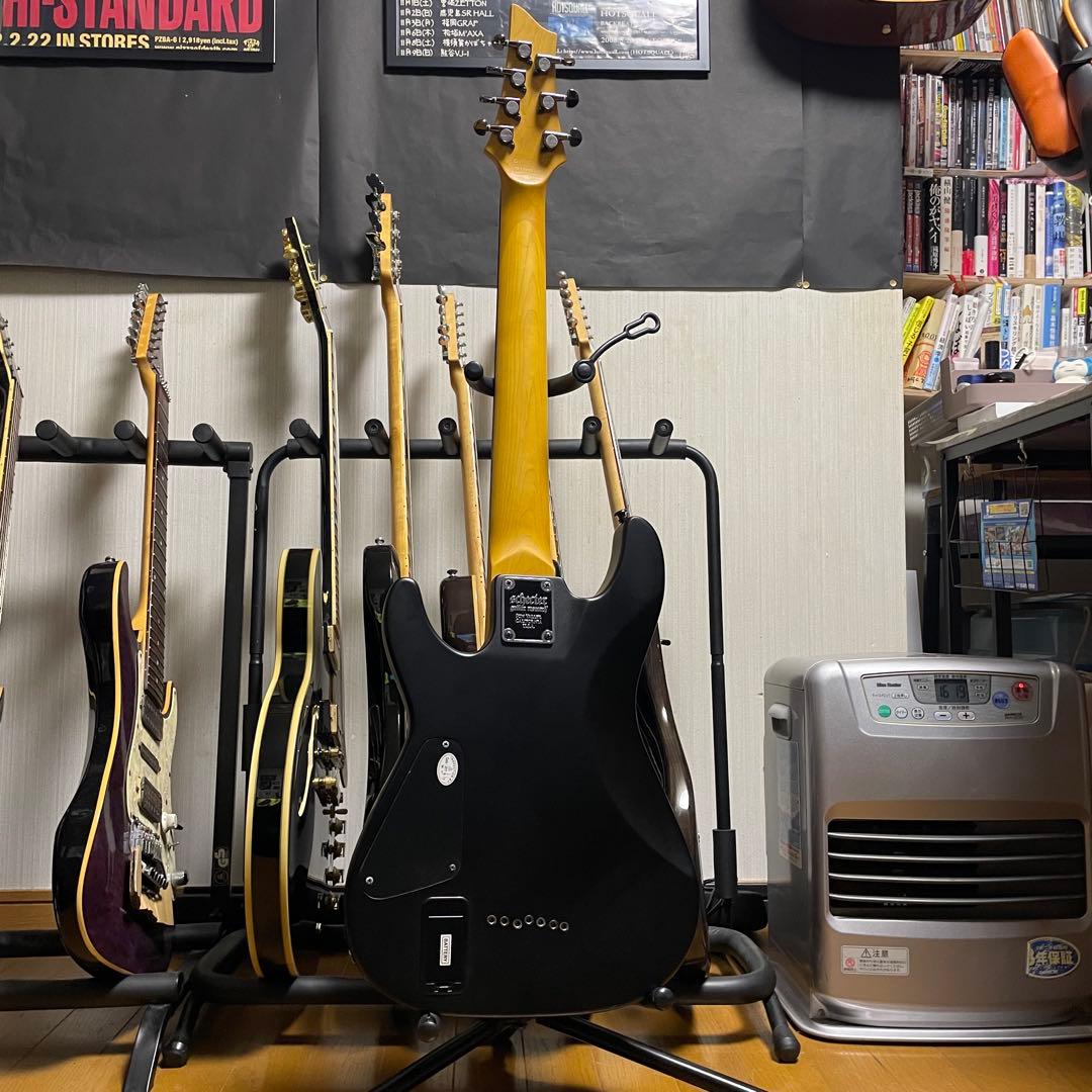 Schecter demon series 7弦　ブラック　エレキギター