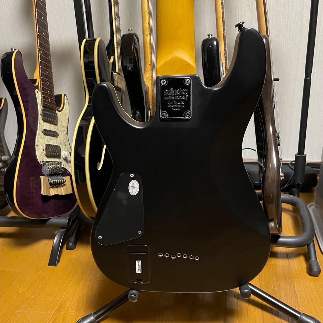 Schecter demon series 7弦　ブラック　エレキギター