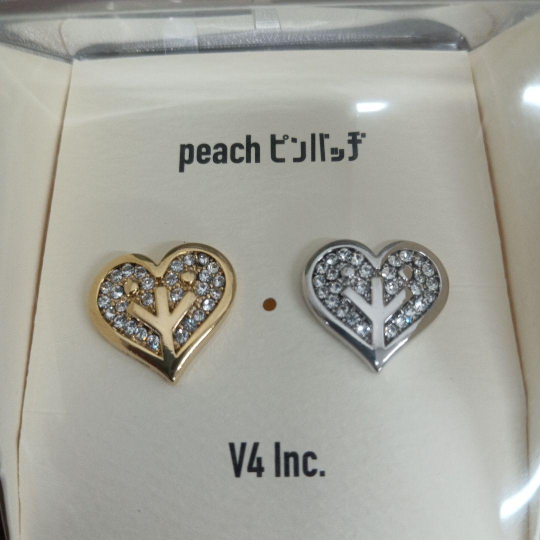 【岡村靖幸 ピンバッジセット】ピーチマーク ゴールド＆シルバー ピンバッジ 岡村靖幸 ピンバッジセット】ピーチマーク ゴールド＆シルバー