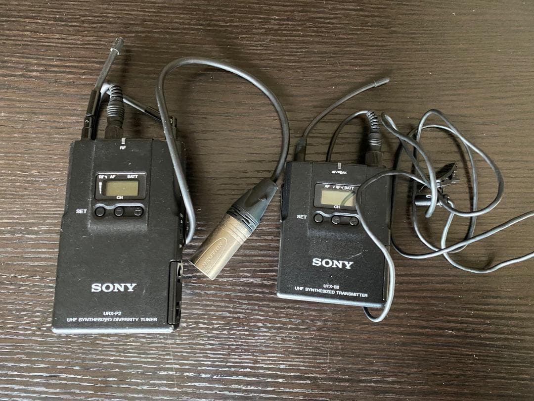 SONY UTX-B2 URX-P2 ワイヤレスマイク 送受信機