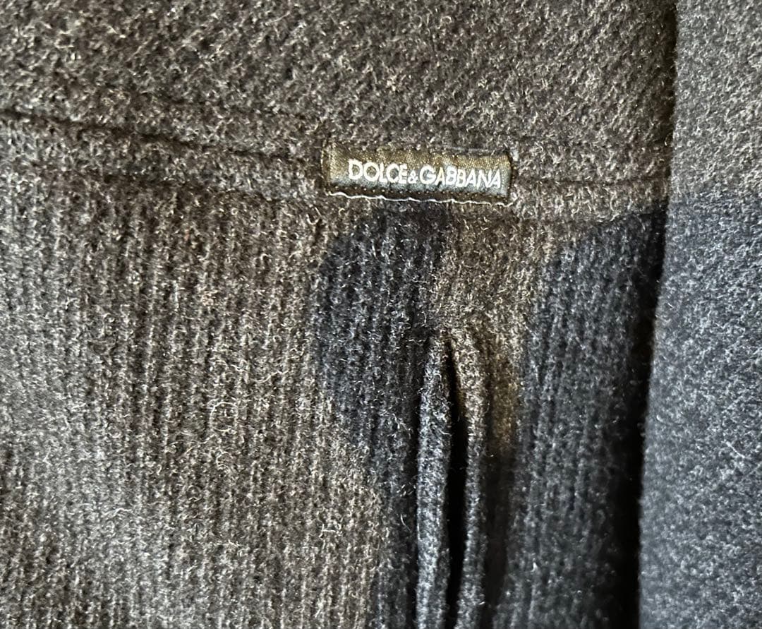 DOLCE & GABBANA ボアジャケット チャコールグレー