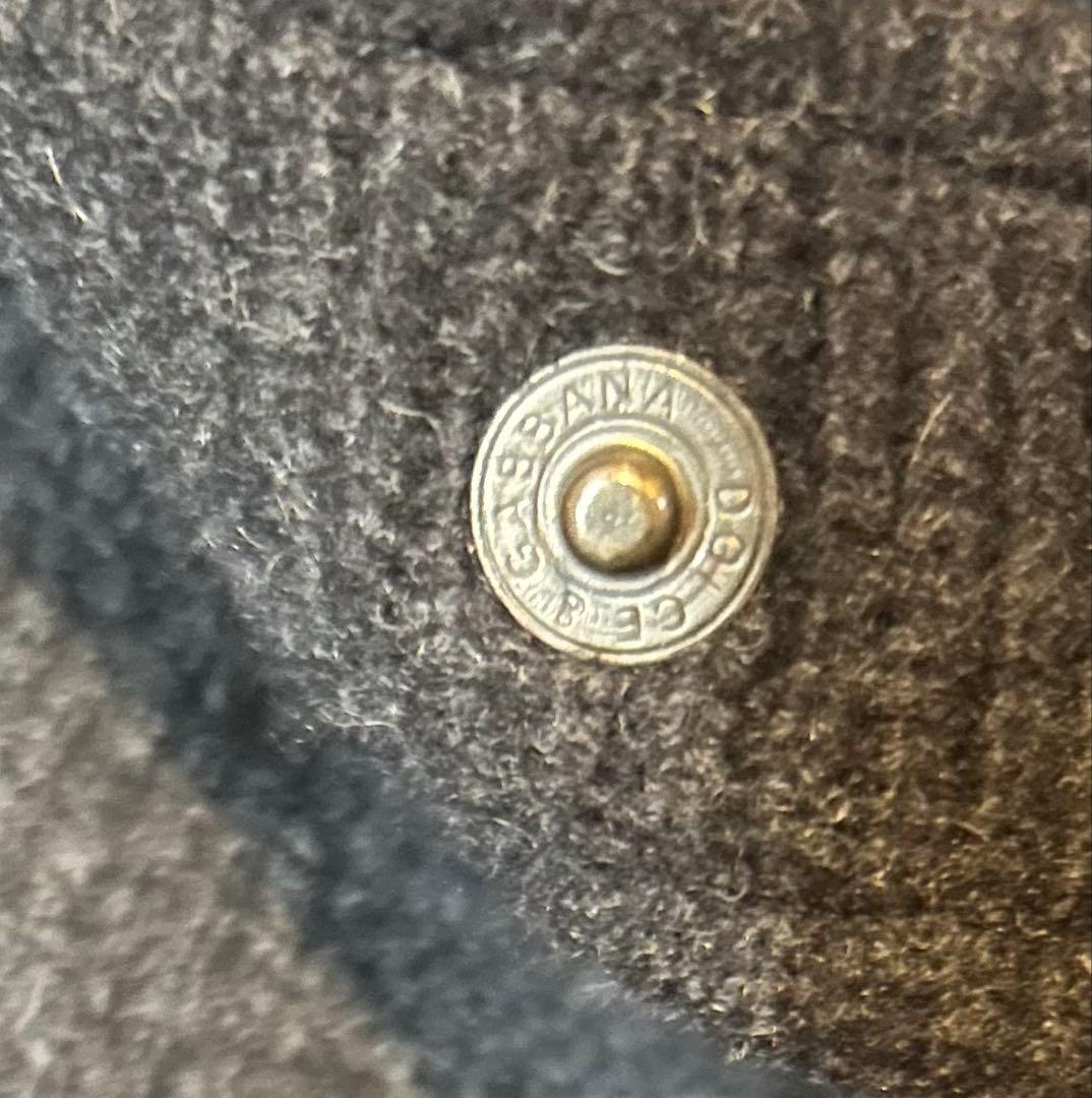 DOLCE & GABBANA ボアジャケット チャコールグレー