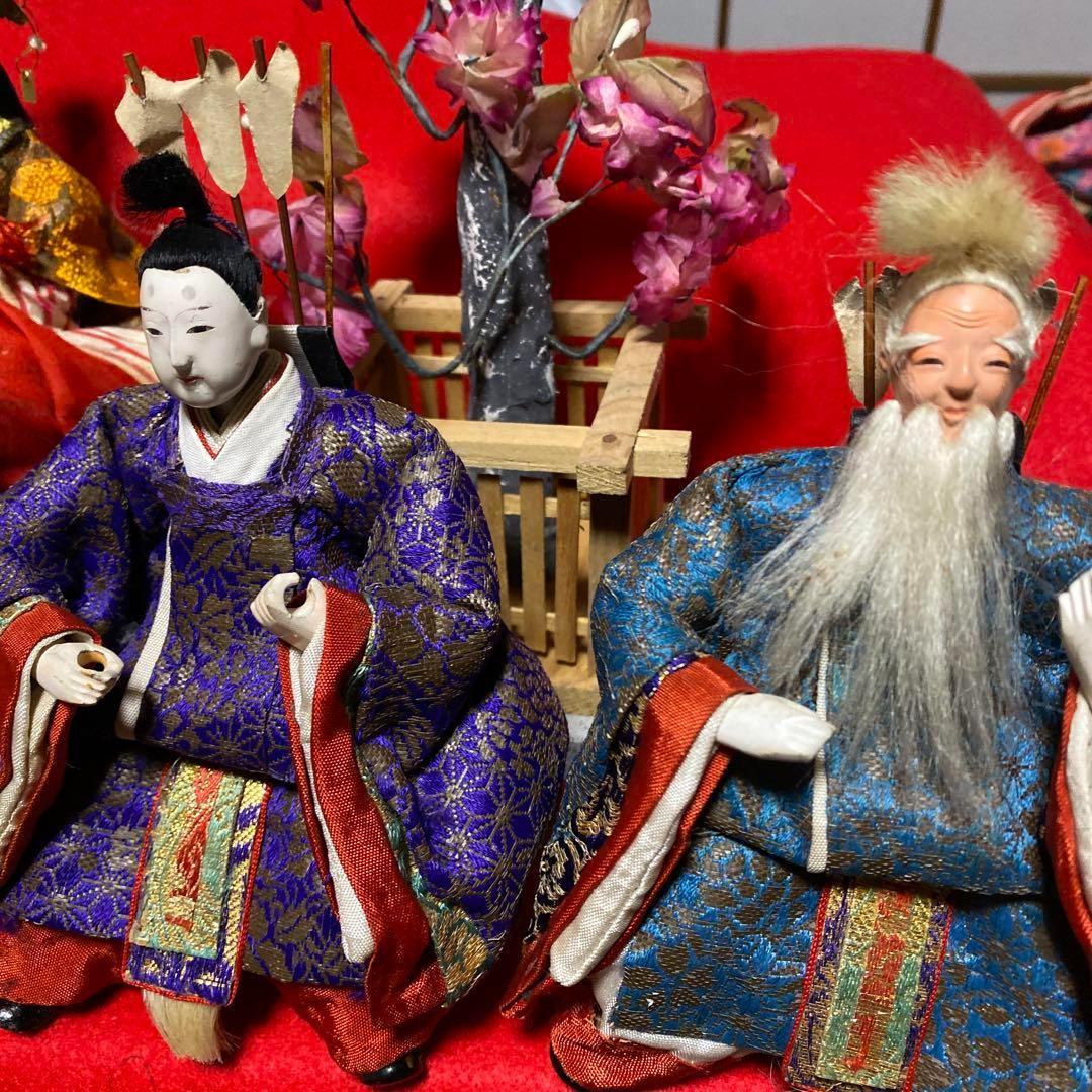 雛祭り　古い雛人形　１５体　お道具も　小さな　芥子雛　明治　大正戦前