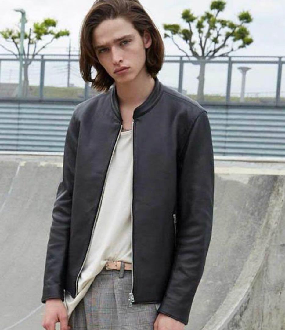 リドム LIDNM シングルライダースジャケット ラムレザー レザー