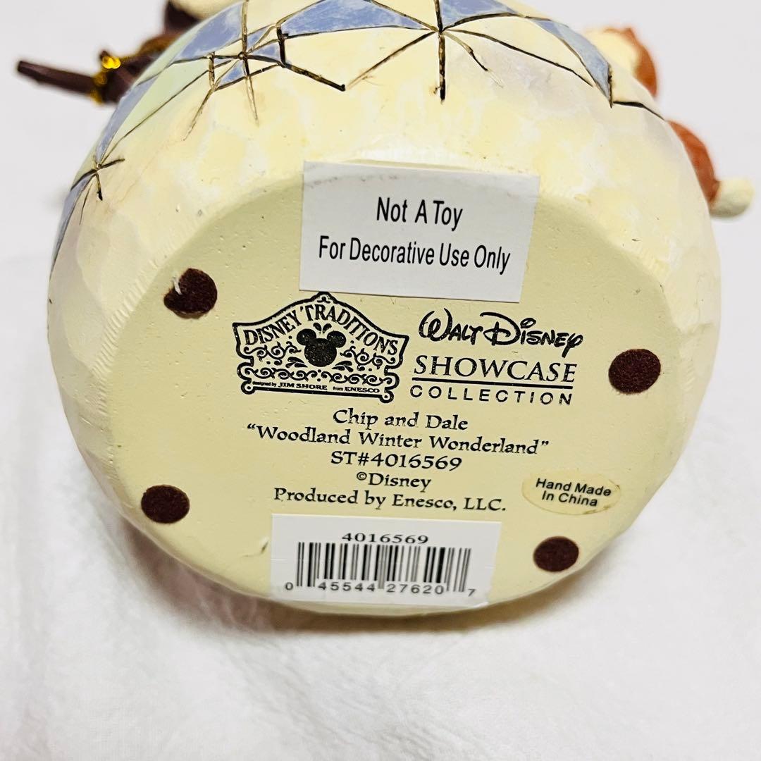 ディズニー　エネスコ　トラディション　ジムショア　チップ　デール　雪だるま