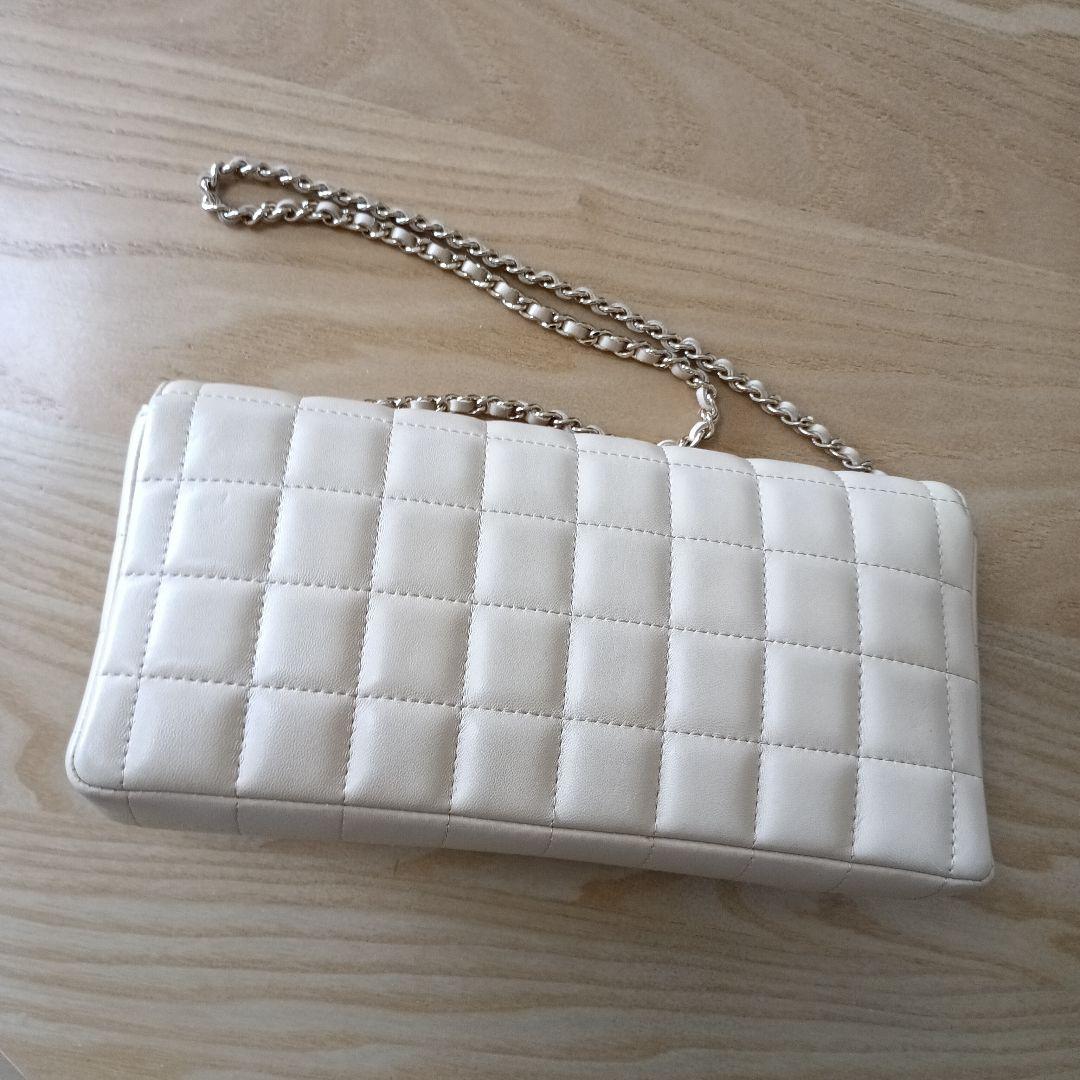美品です CHANEL シャネル チョコバー チェーンショルダーバッグ ベージュ