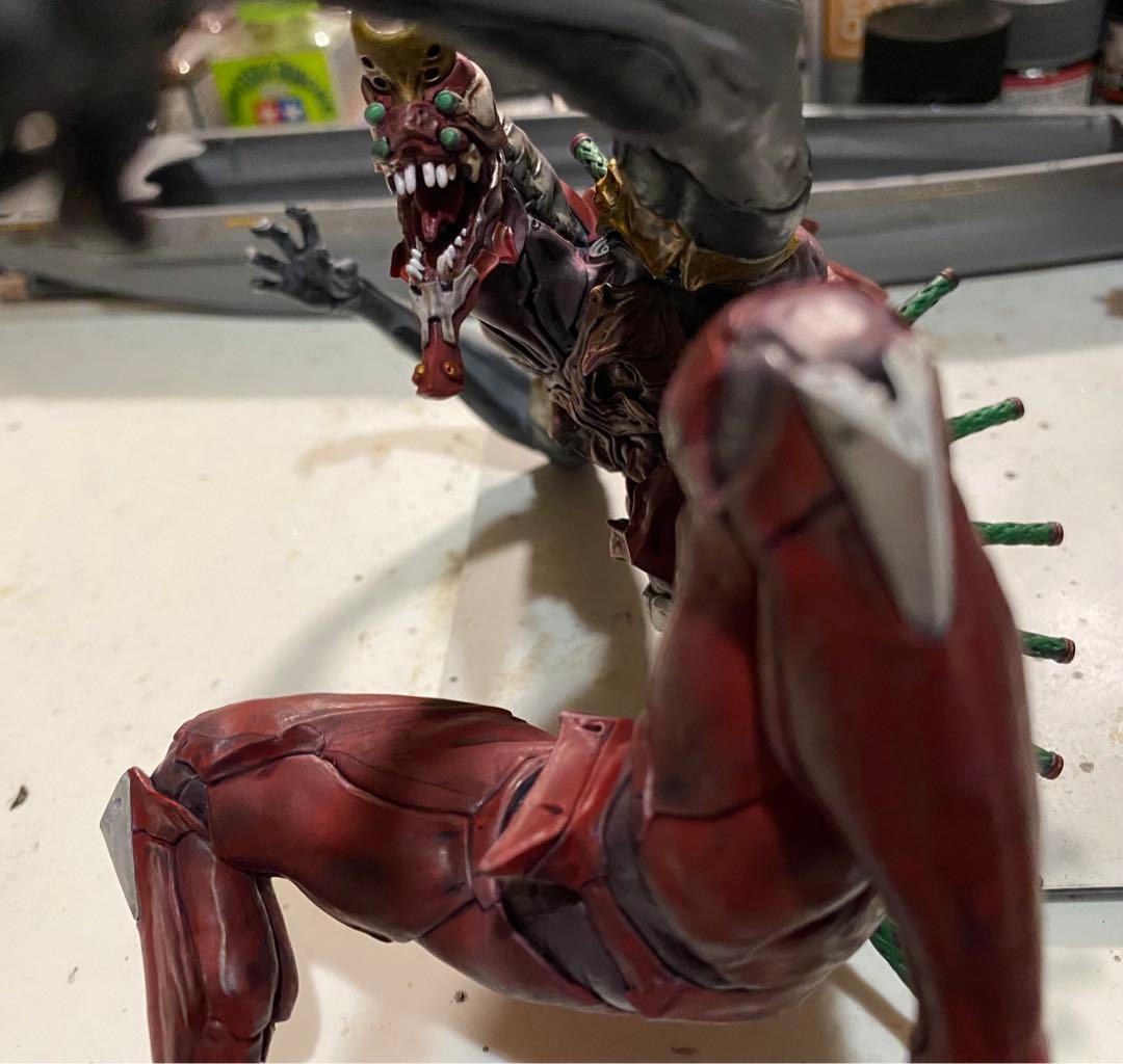 海洋堂，エバンゲリオン2号機獣化ビースト製作塗装完成品