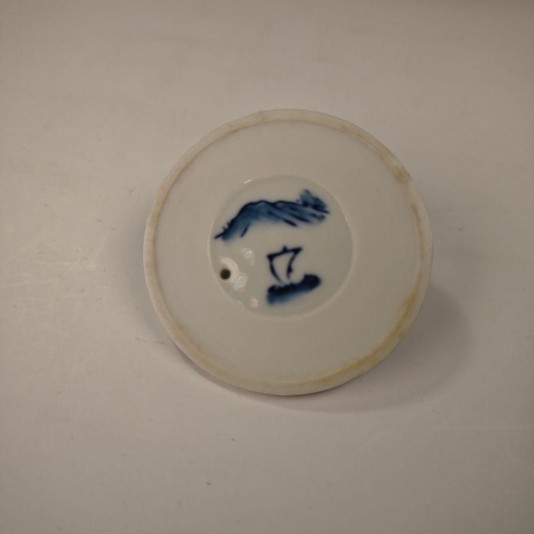 ウ319 銚子『釜師 佐藤浄清造』『七宝銚子 染付替蓋付 共箱 鉄製