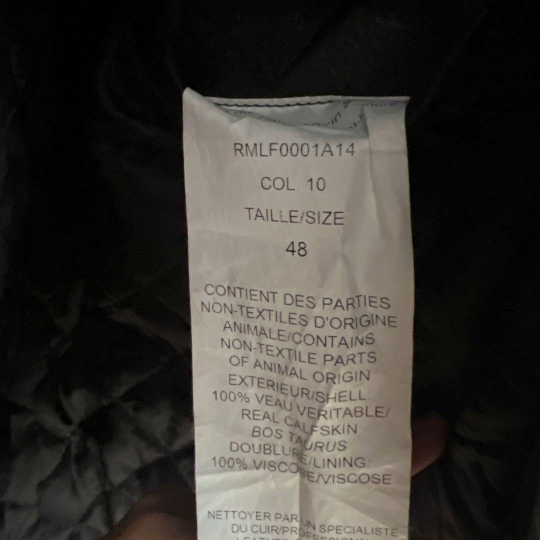 最終価格】美品 LANVIN 最高級カーフ仕様 ライダース 48