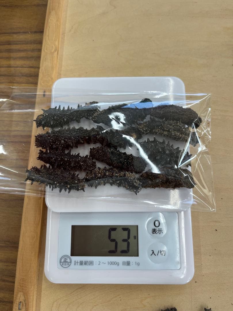 北海道産乾燥ナマコ 訳あり B級品 混合サイズ (中〜小)合計261g