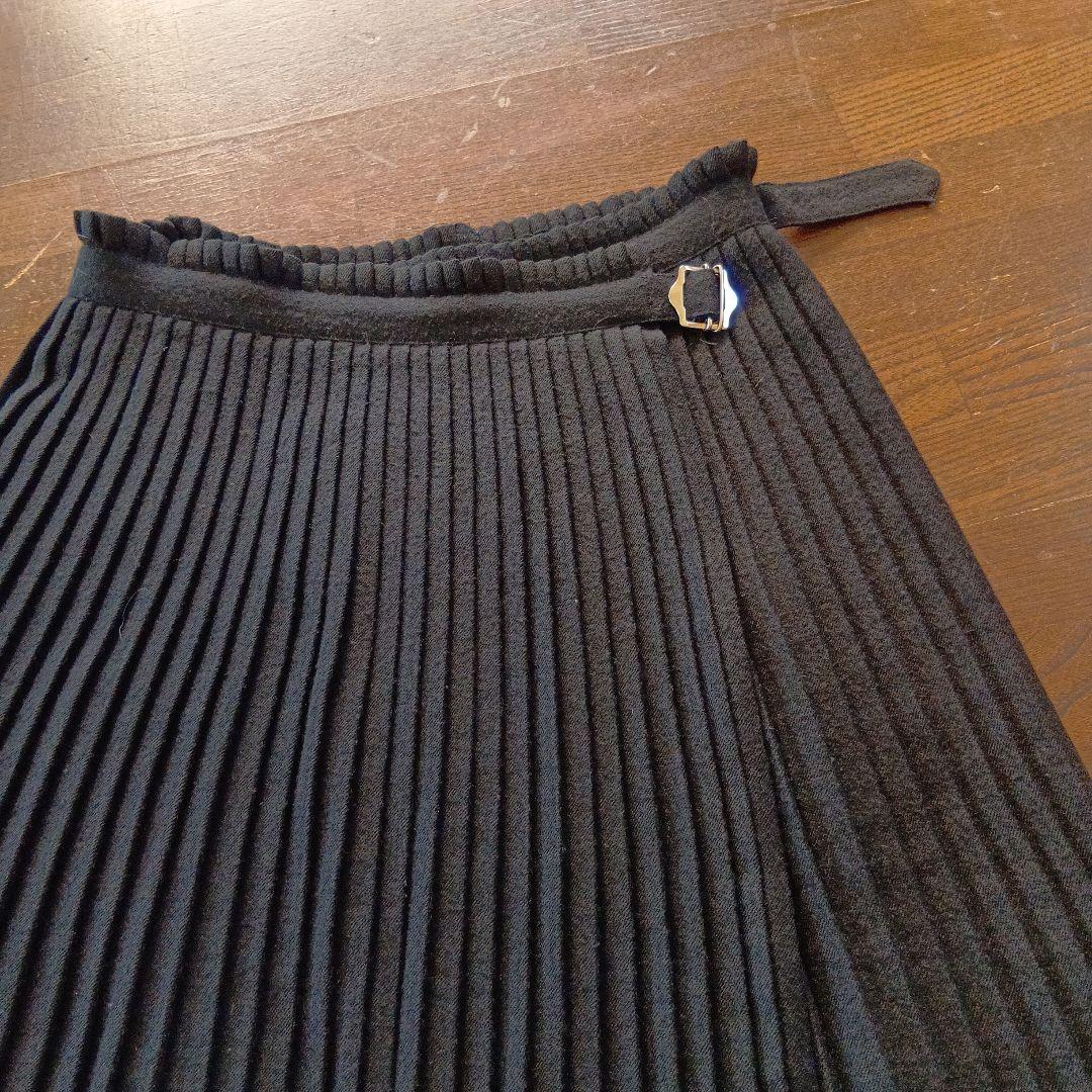 tricot COMME des GARCONS　 黒 プリーツスカート