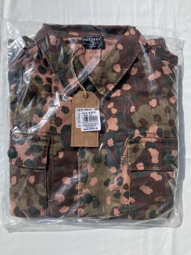 WW2ドイツ軍独StrumM44ドット迷彩上着レプリカG52