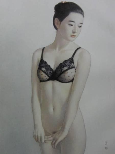 高塚省吾、「粧い」、希少な画集より、新品高級額・額装付、状態良好