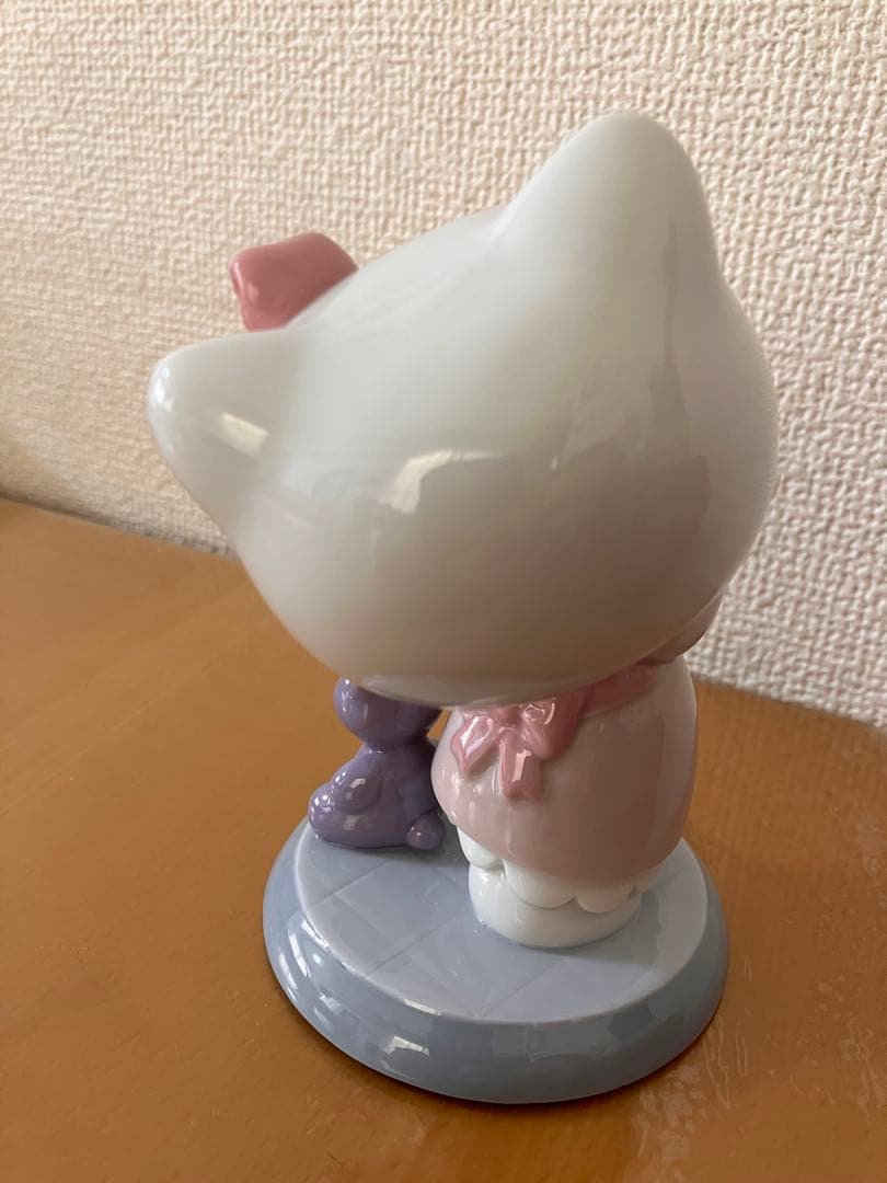 レア】NAO ハローキティ 陶器 置物 ケーキ＆テディベア