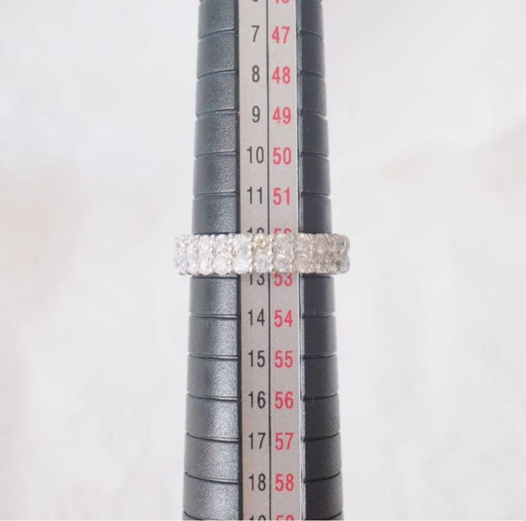 PT900 ダイヤモンド1.5ct ハーフエタニティ　パヴェリング