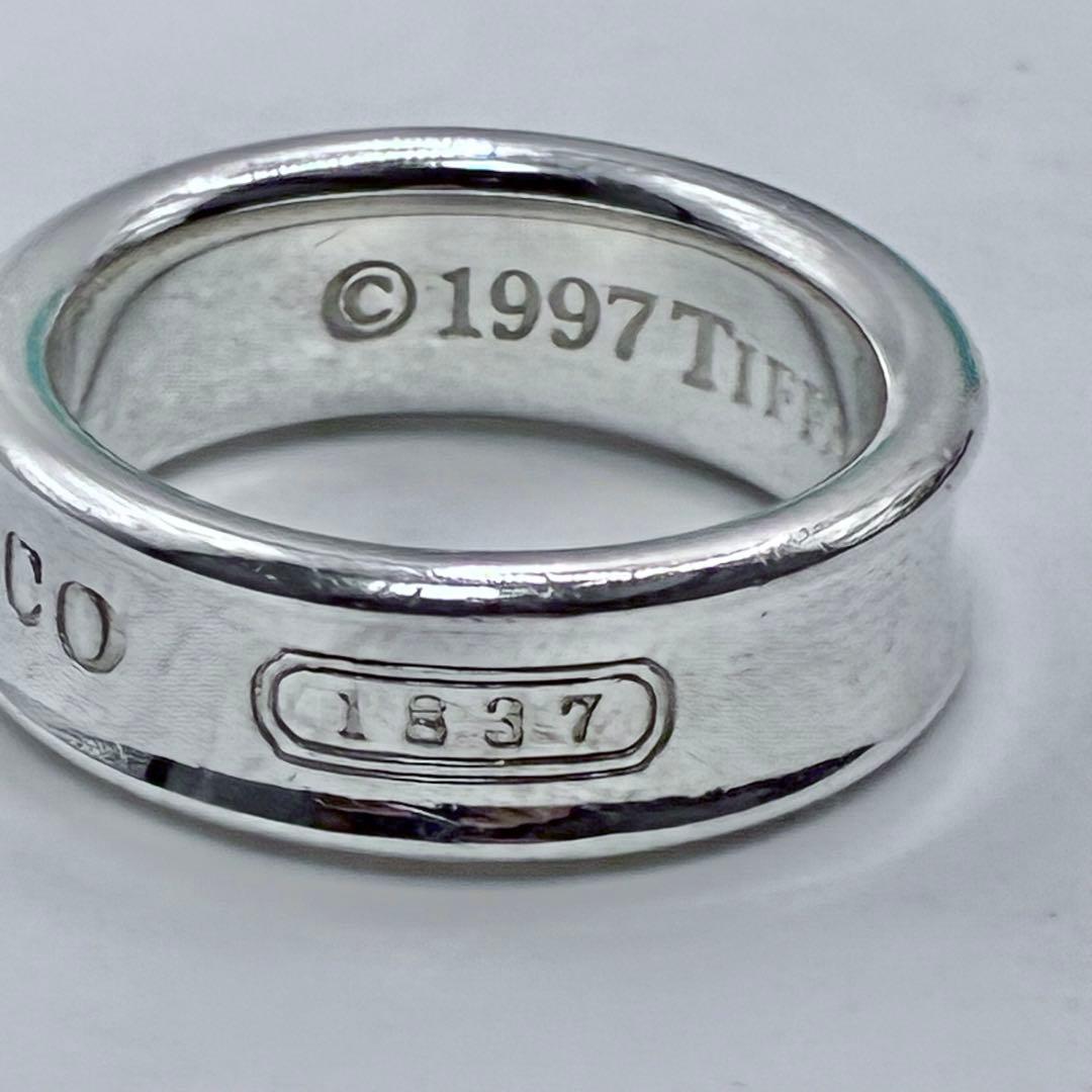 【極美品】ティファニー　13号　ナロー　リング　1837　シルバー