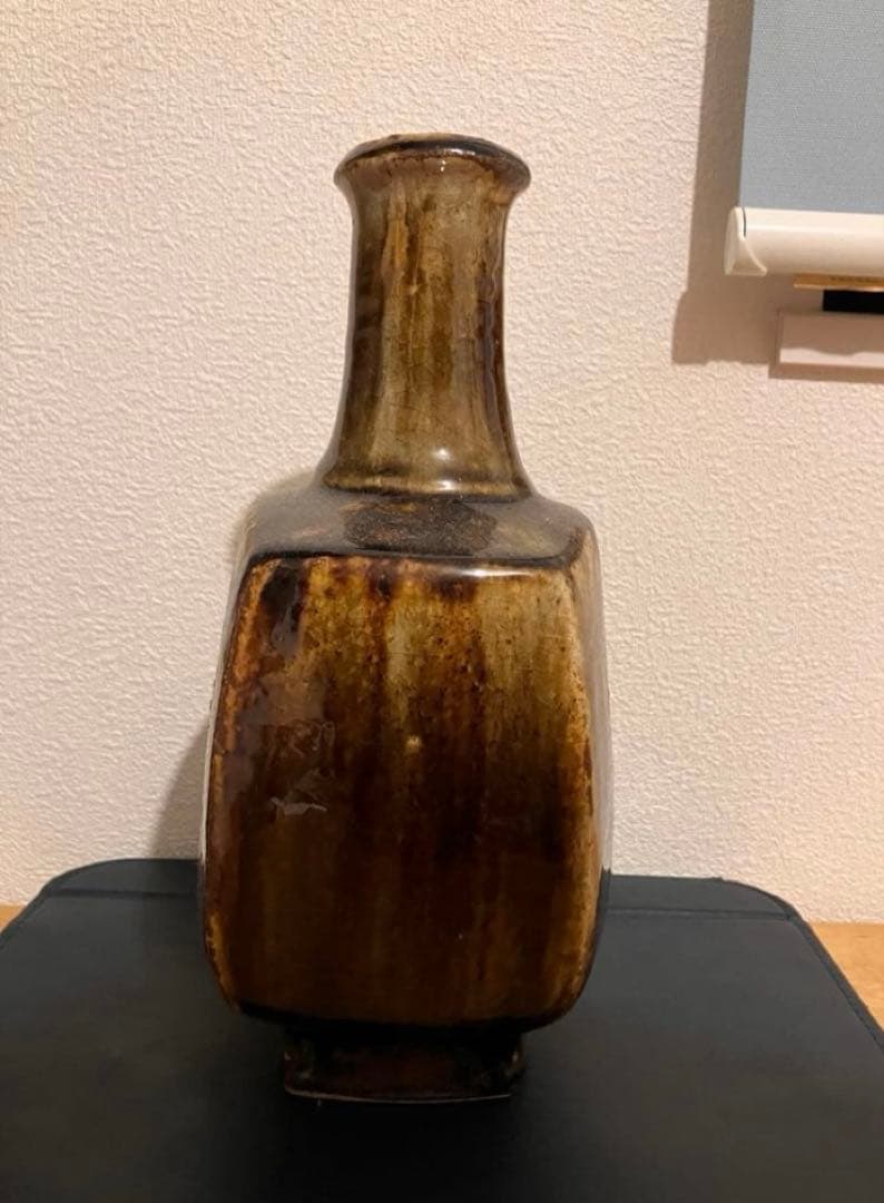 武内晴二郎 作 鶴首扁壺 民藝 民芸 船木研二 柚木沙弥郎