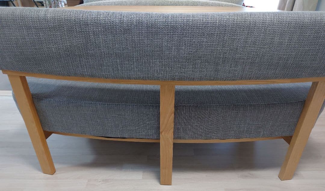 ①【テーブル】北欧モダン ダイニングテーブル、ベンチ3点セット 4人掛け