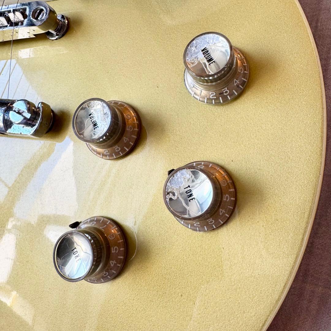 美品】グレコ レスポール ゴールドトップ EG グネコロゴ - メルカリ