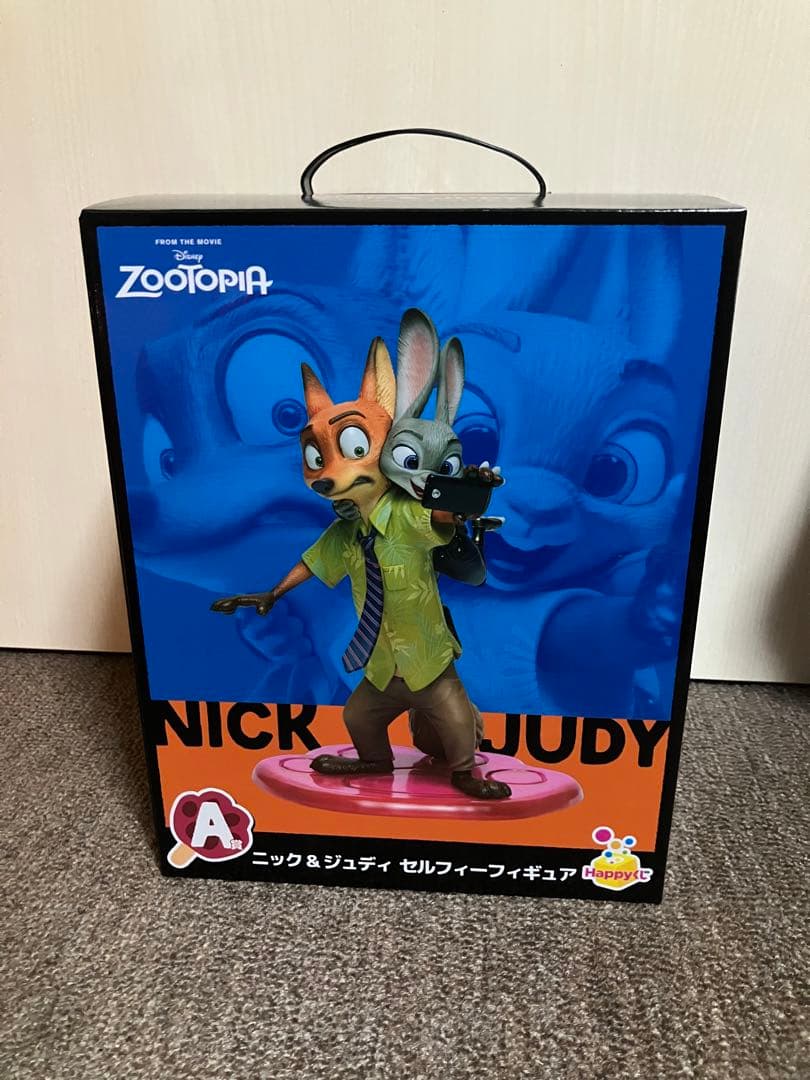 happyくじ ズートピア A ニック＆ジュディ セルフィーフィギュア 未開封