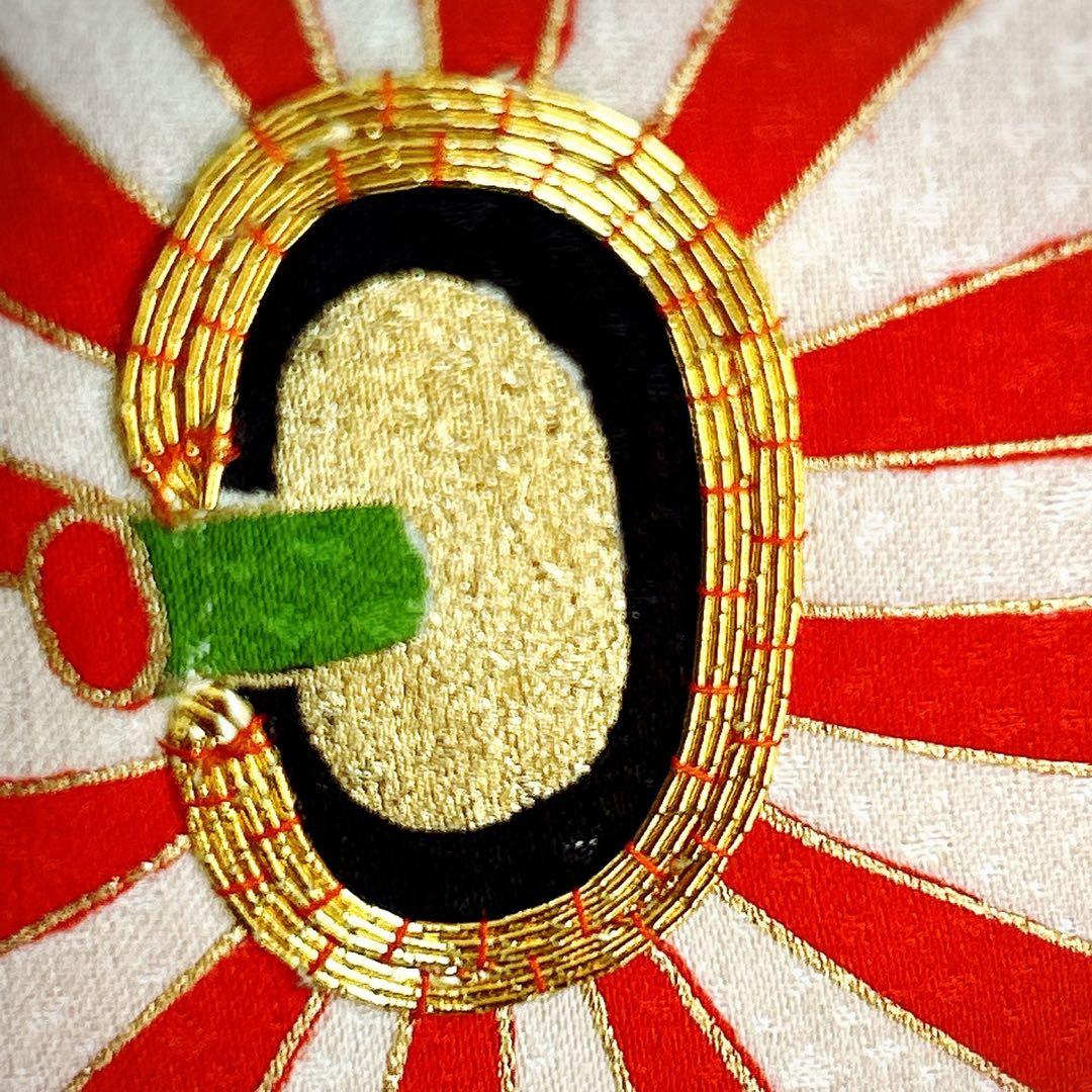 七五三　7歳　女の子　着物フルセット　小物セット　オレンジ　金糸　5231