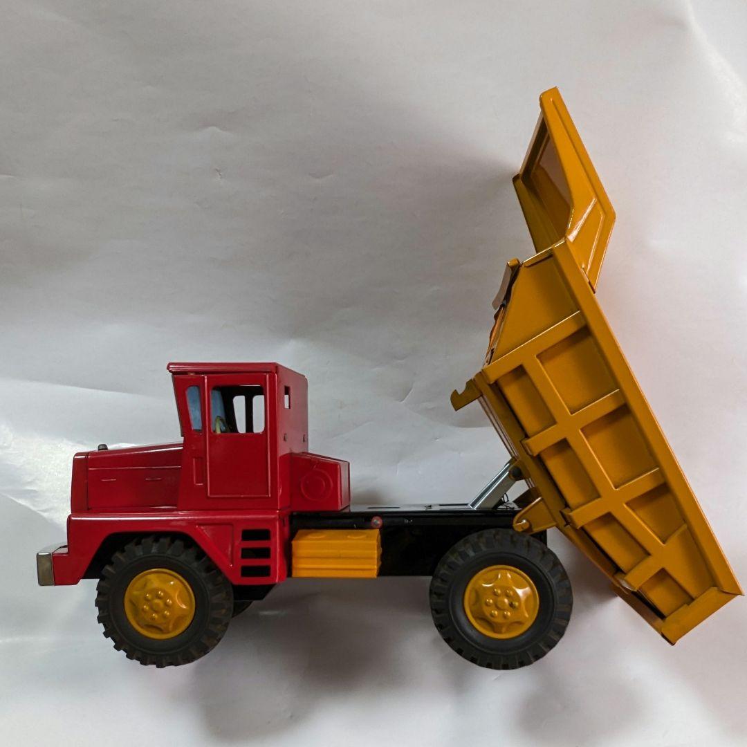 レトロ 米澤玩具（株）ブリキのダンプカー 長さ380×幅160×高さ