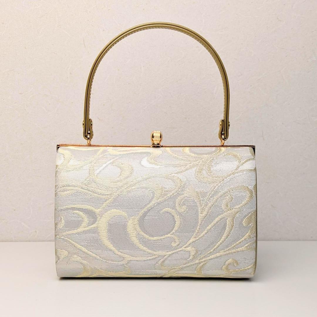 和装 草履バッグセット フォーマル 帯地 ゴールド フリーサイズ u25