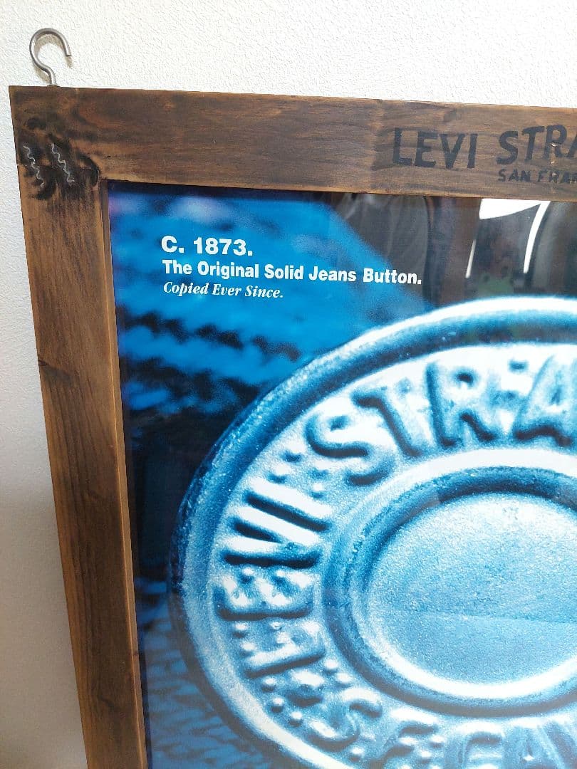 リーバイス【LEVIS】木製額縁販促看板 レア物