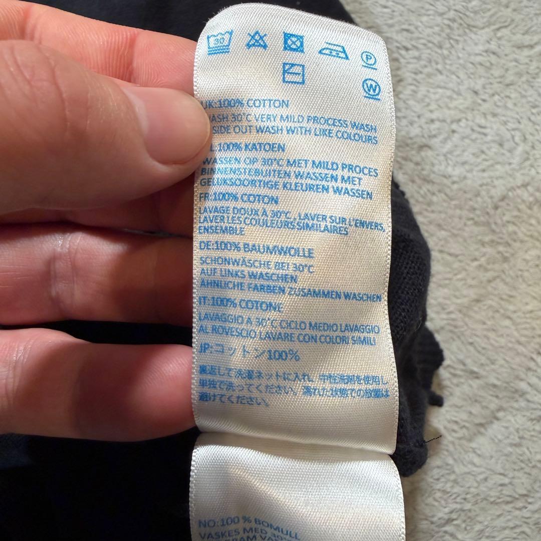 ジョンスメドレー　ニット　パーカー　フーディー　コットン　ブラック　Lサイズ