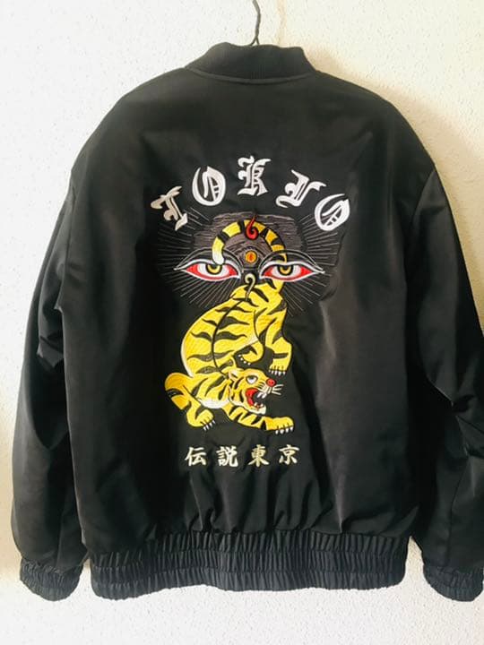 レジェンダ LEGENDA スカジャン 伝説東京 虎 目 刺繍 LEJ140