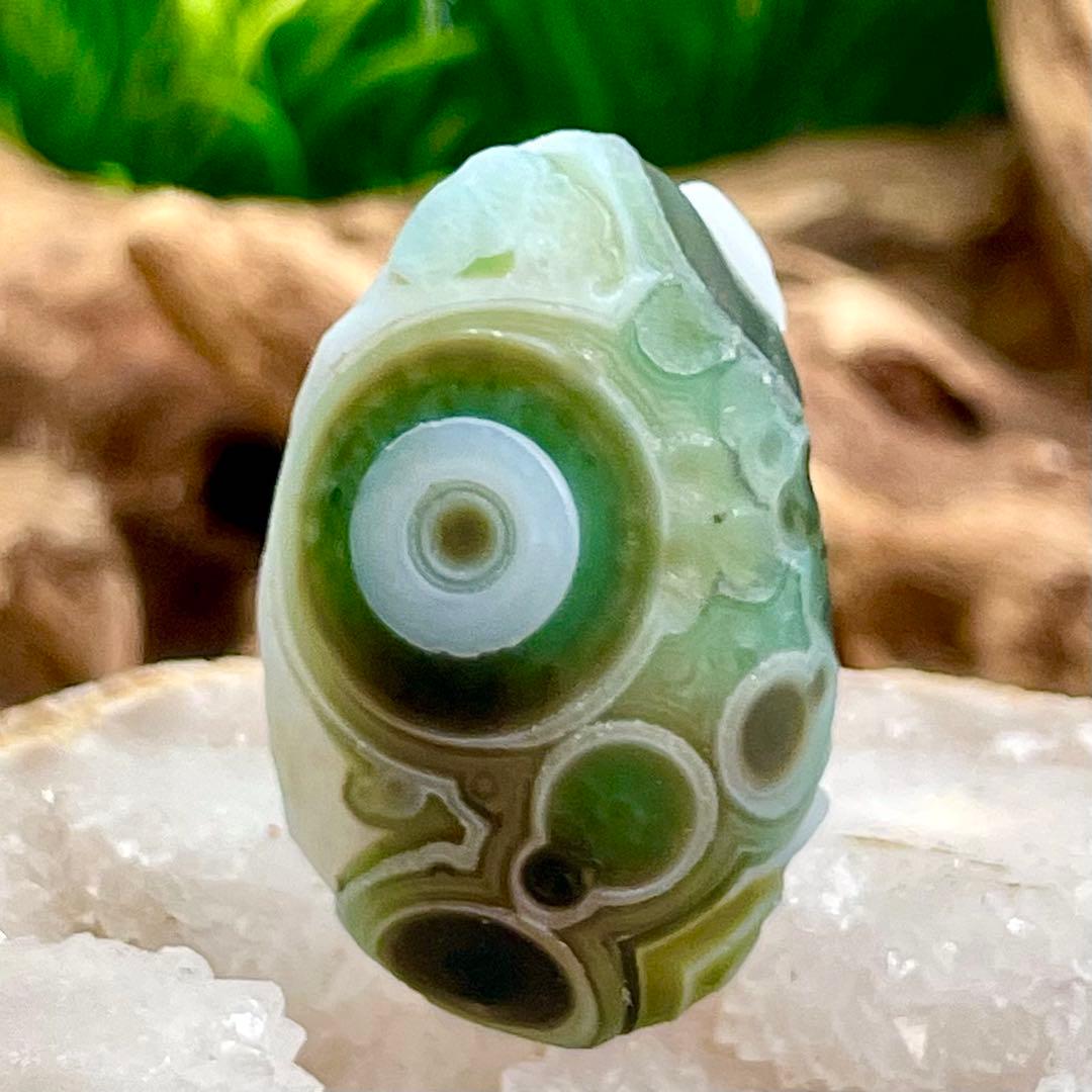 原石 ゴビ瑪瑙 アラシャンアゲート S552 ゴビアゲート 天眼石 天珠