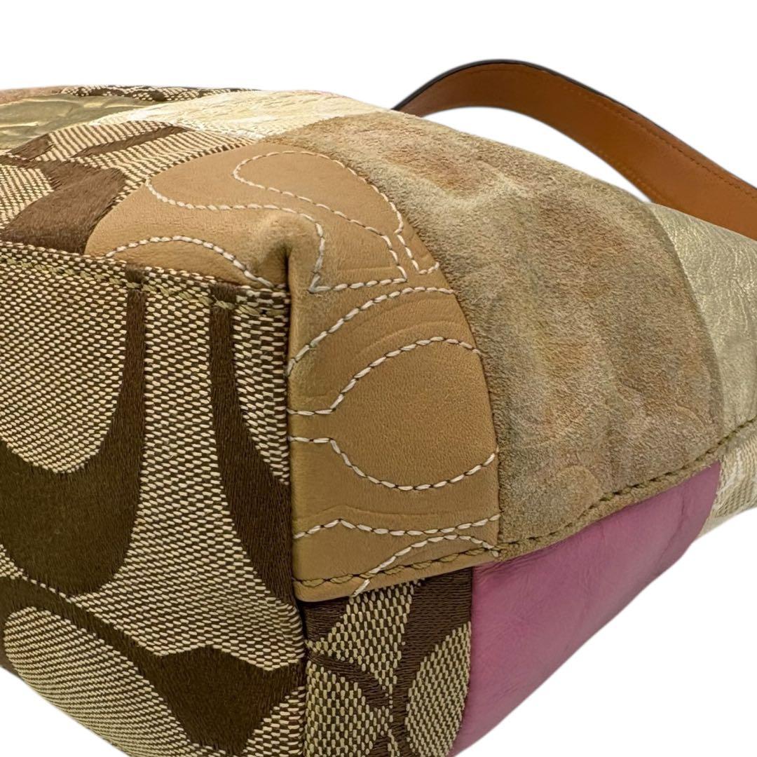 バッグ Coach Patchwork Signature shoulderbag870