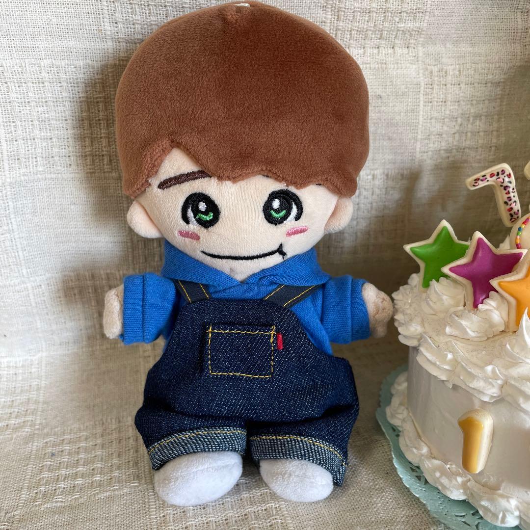 確認用ちびぬいちゃんのパーカー＆オーバーオール