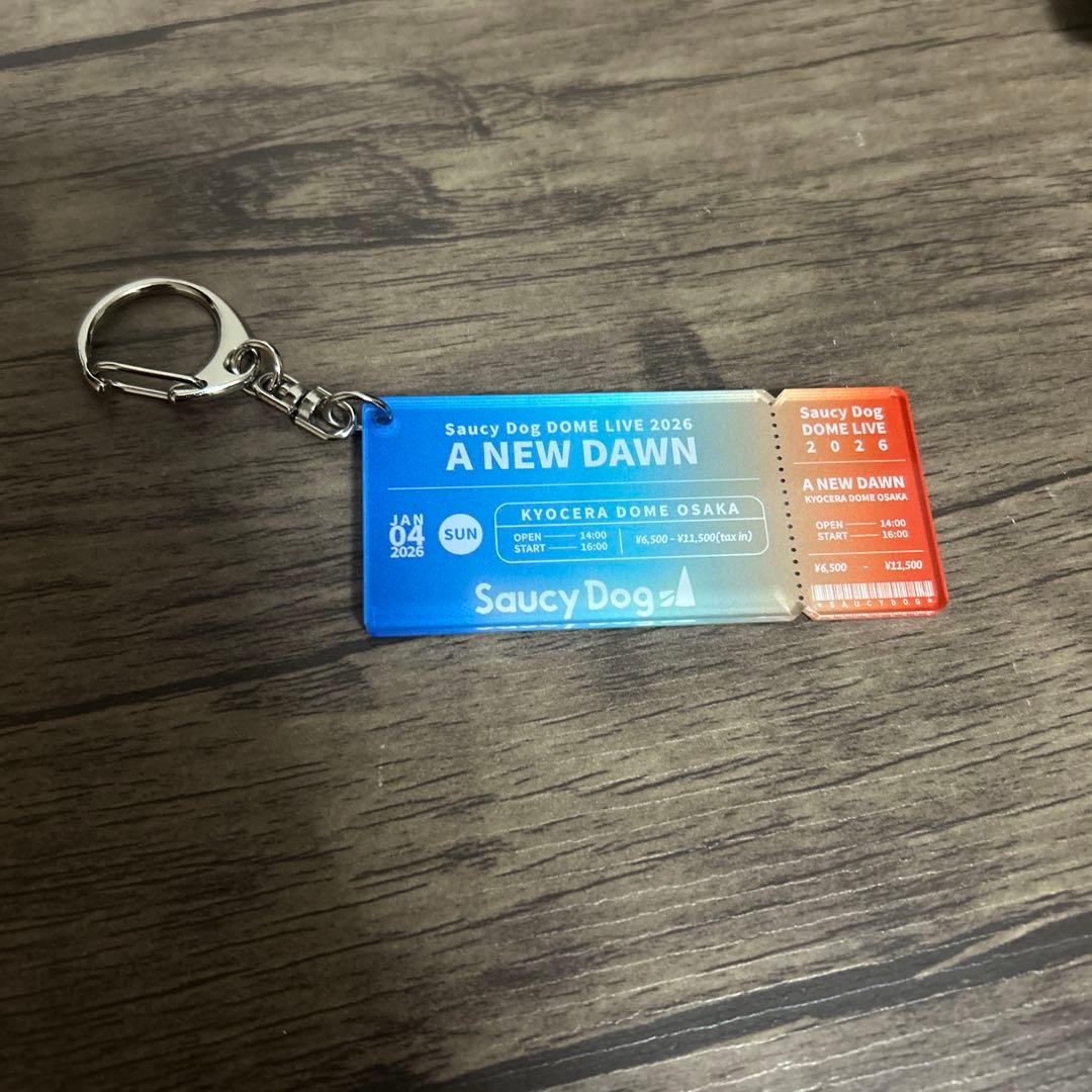 Saucy Dog 京セラドーム A NEW DAWN チケットキーホルダー - メルカリ