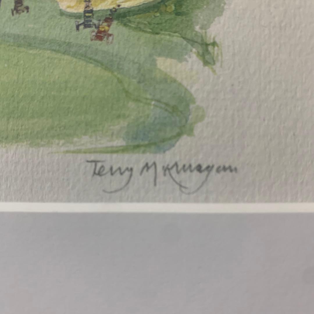 リトグラフ 真作 テリー・マッキヴラガン『The green』ED779/850